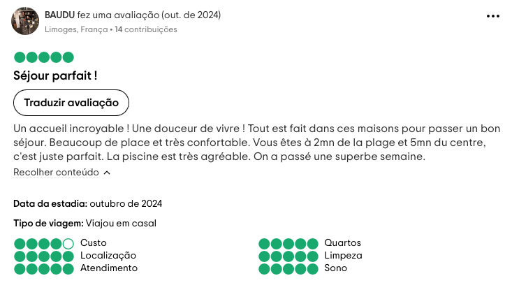 Tripadivsor evaluation